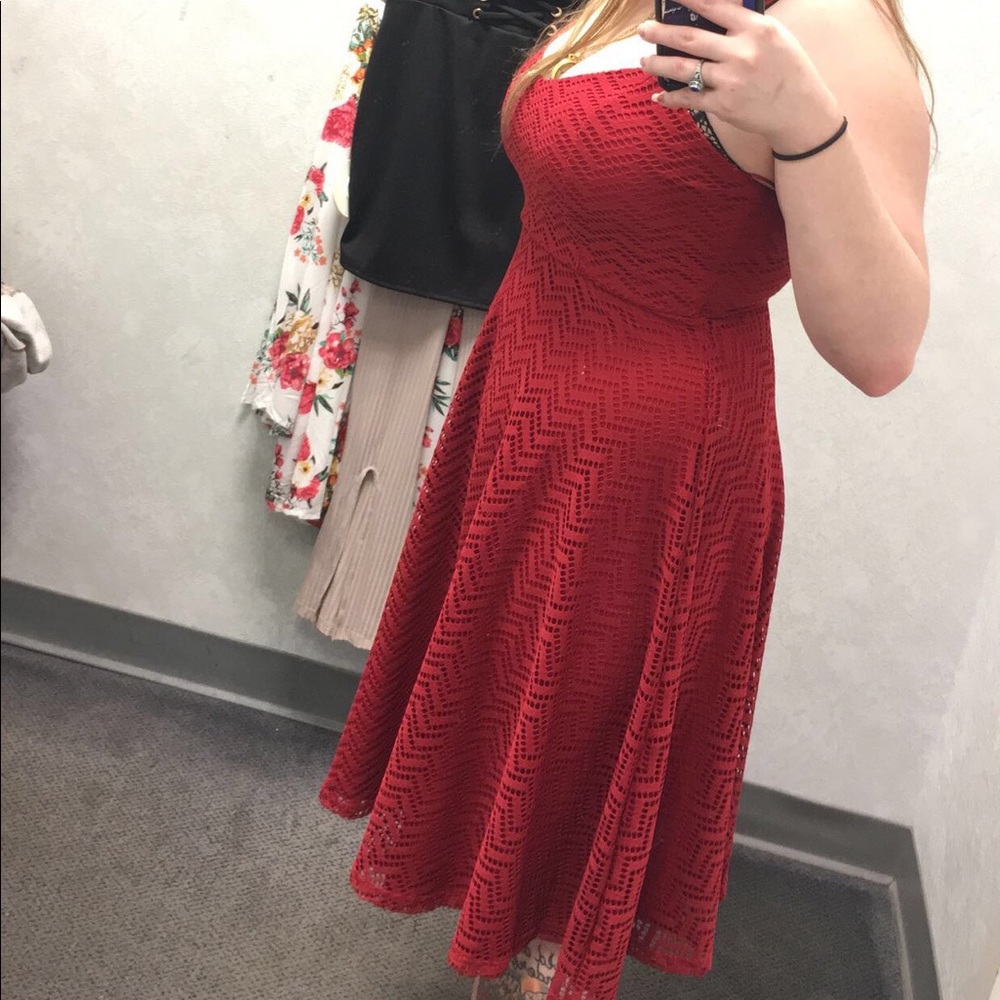 Red dress